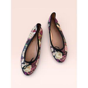 PRETTY BALLERINAS Floral Bow Ballet Flats Size 41 / US 11